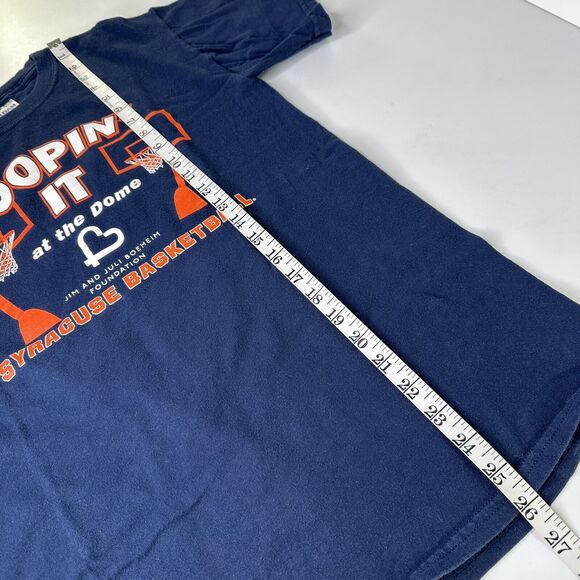 Syracuse Orange Basketball T Shirt Size Small Hoopin It At The Dome Jim Boeheim - Picture 8 of 12